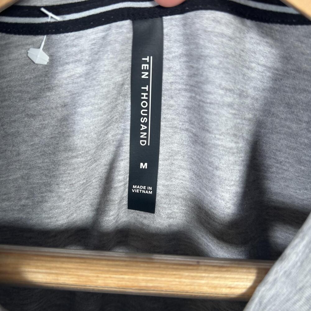 Ten Thousand Recover Shirt Mens Medium Gray Athletic Stretch Performance Tee NEW - Picture 2 of 9